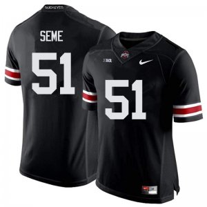 Men's Ohio State Buckeyes #51 Nick Seme Black Nike NCAA College Football Jersey Stock KWD3744OH